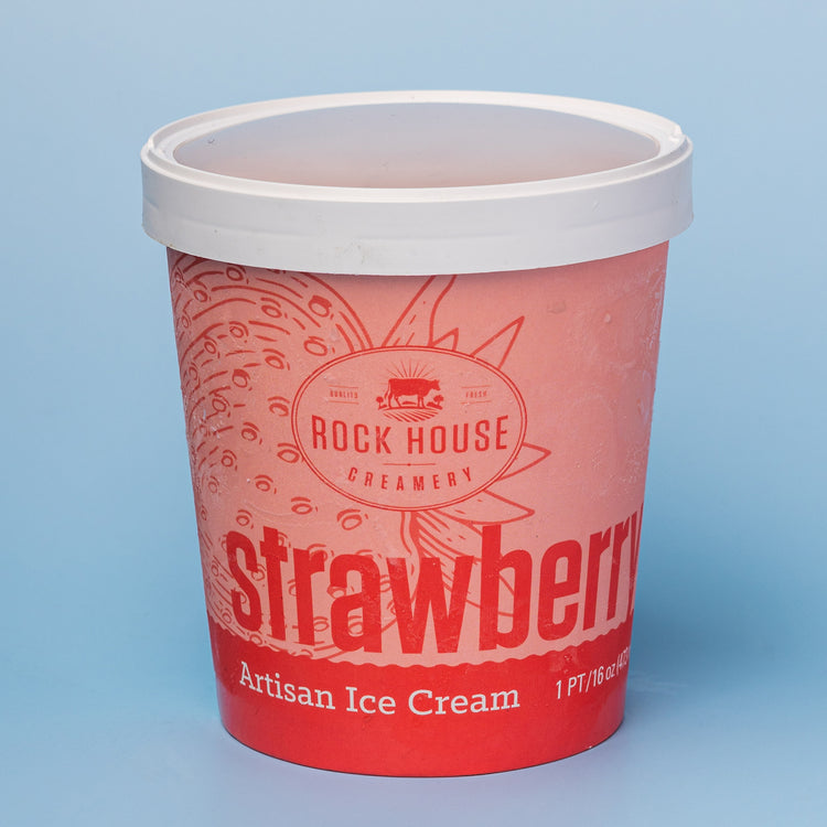 Ice Cream - Pint - Strawberry - (6/case)