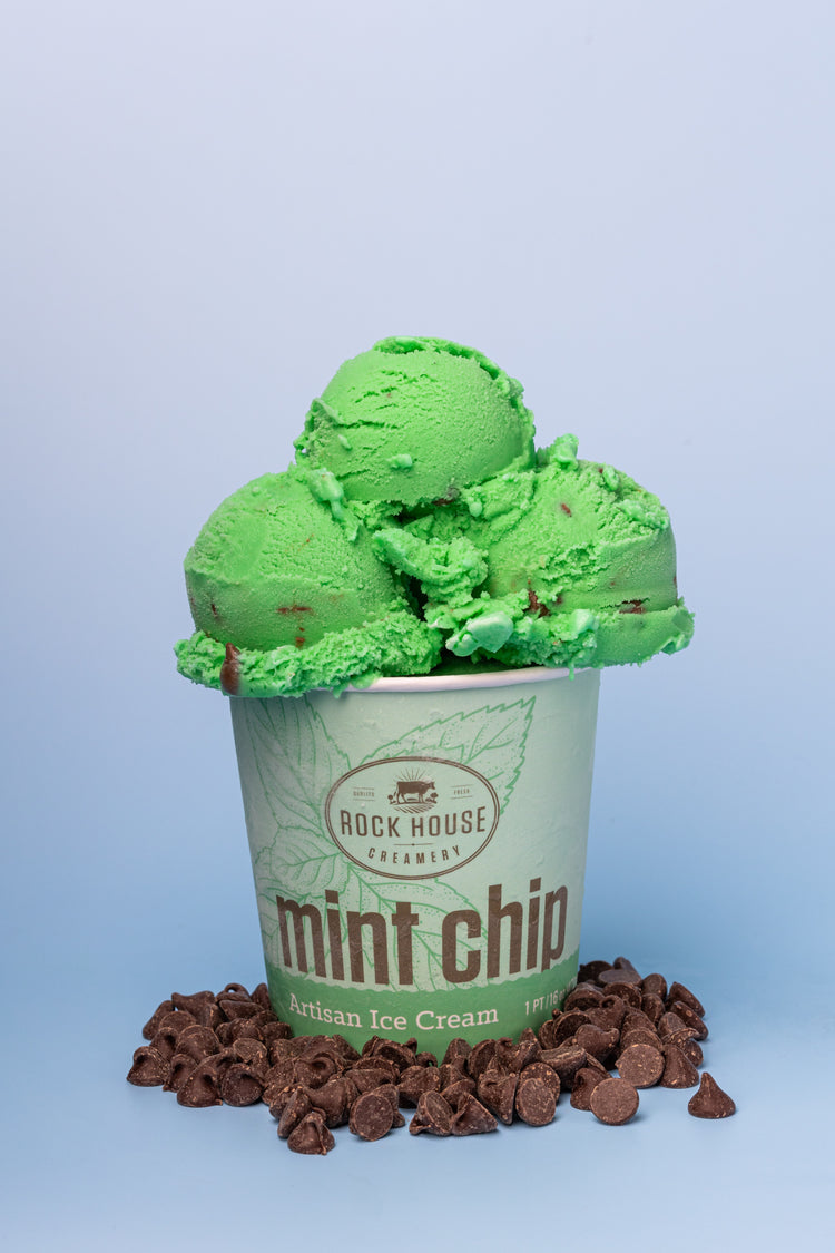 Ice Cream - 3 Gallon- Mint Chocolate Chip