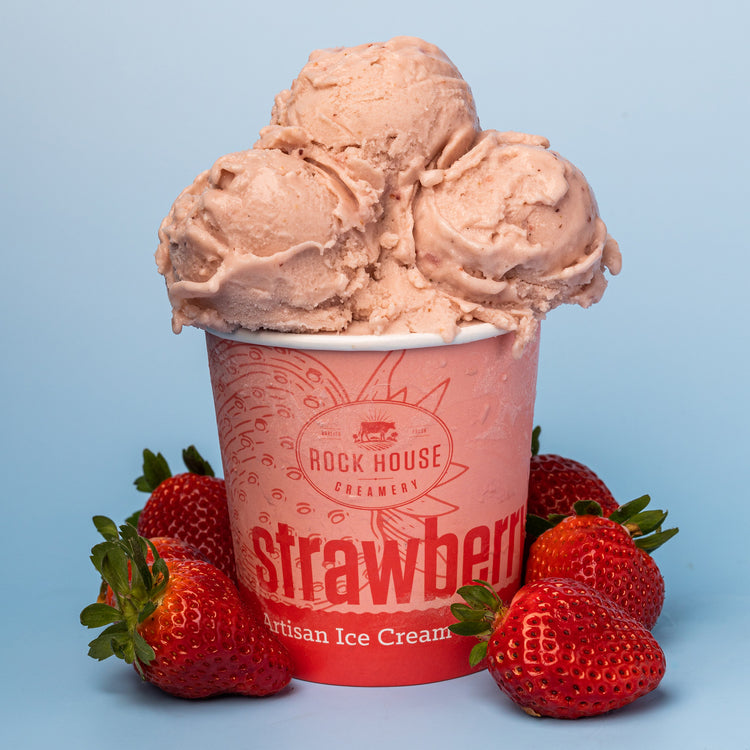 Ice Cream - Pint - Strawberry - (6/case)