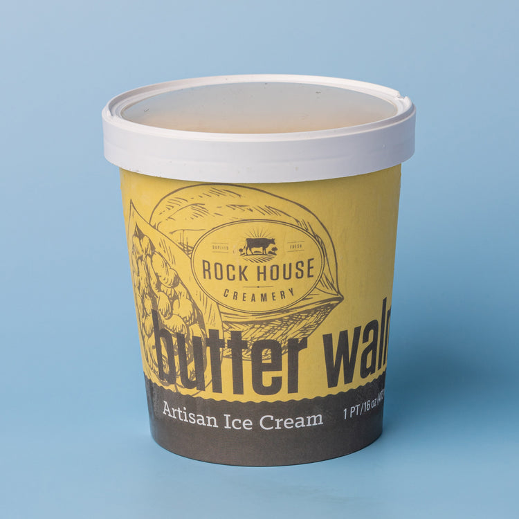 Ice Cream - Pint - Butter Walnut - (6/case)