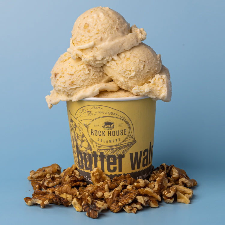 Ice Cream - Pint - Butter Walnut - (6/case)